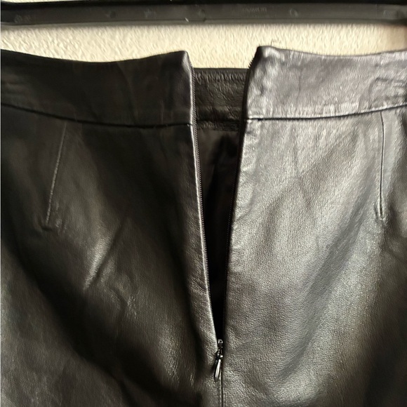 BB Dakota Casual Leather Party Mini Skirt Black 8 - Picture 7 of 16